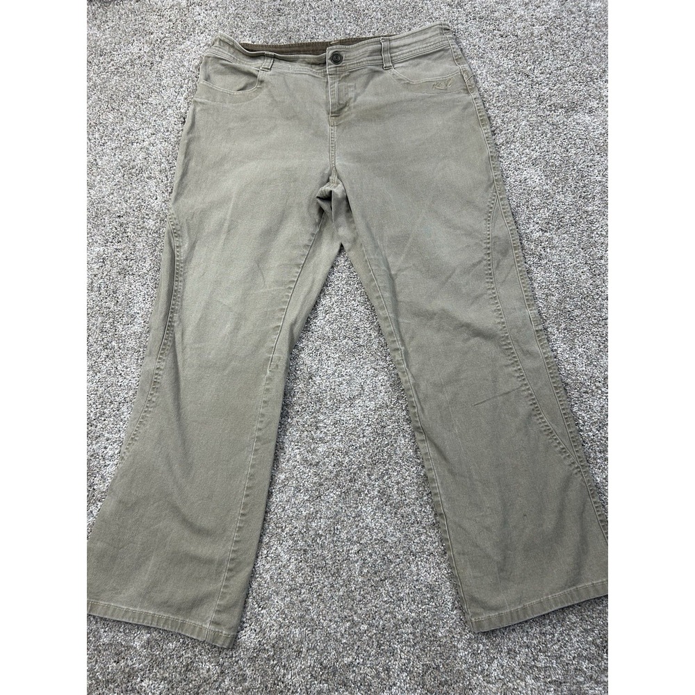 Kuhl Womens Size 14 Sahara Khaki Canvas Style Midweight Jeans RN 108846